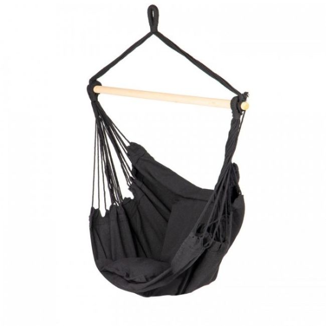 Scaun brazilian, tip hamac, cu 2 perne modernhome gw-917 - negru edeedigw-917black