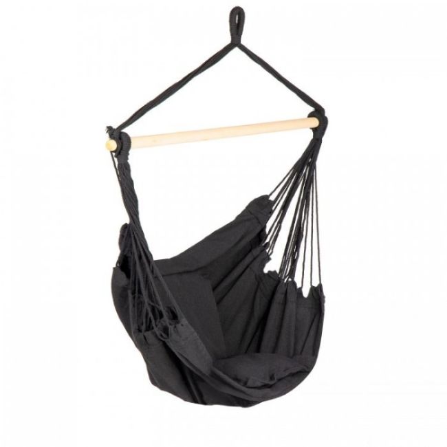 Scaun brazilian, tip hamac, cu 2 perne modernhome gw-917 - negru edeedigw-917black