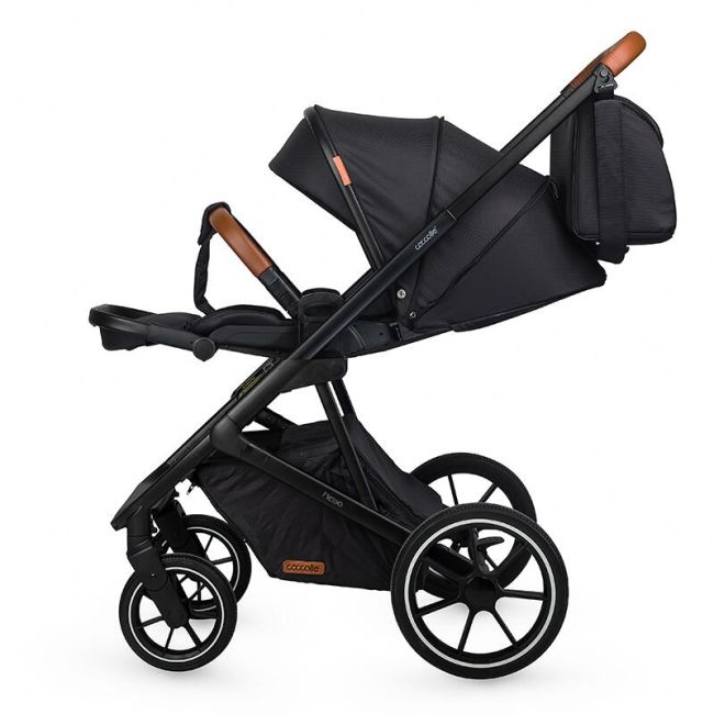 Sistem modular 3in1 coccolle nessia diamond black + scoica auto coccolle knox anthracite smb322065360324080364