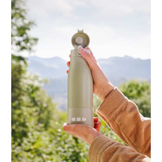 Babymoov - moov & feed incalzitor de biberoane portabil si reincarcabil, sage green bbba002104