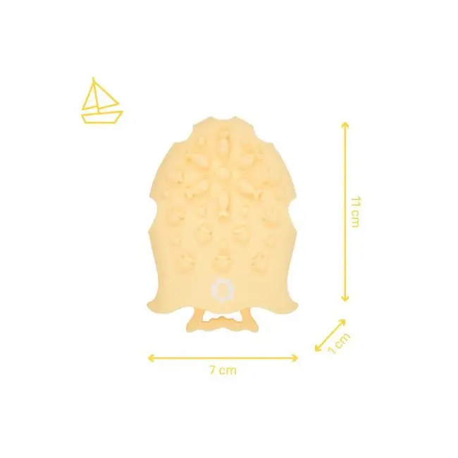 Badabulle - perie de masaj din silicon pentru scalpul bebelusului bbbb032007