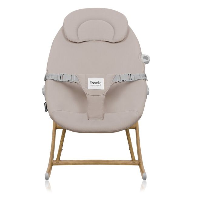 Balansoar, Lionelo, Dalia, 4 in 1, Inaltime reglabila in 2 pozitii, Cu husa detasabila, Cu bara de jucarii, Pana la 9 kg, Bej BYNLO-DALIA_ROCKER_BEIGE_SAND
