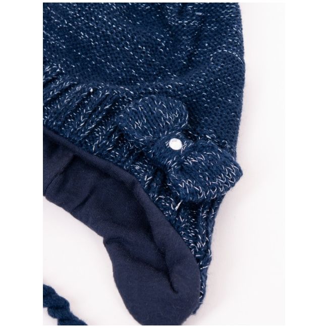 Căciulă de iarnă pentru copii yo club, bleumarin, legată czz-0378g
