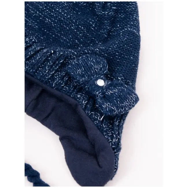 Căciulă de iarnă pentru copii yo club, bleumarin, legată czz-0378g