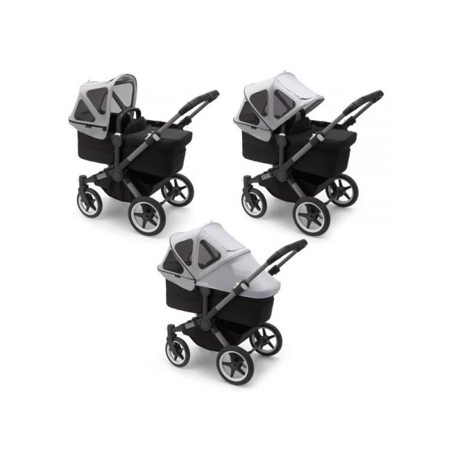 Capotina cu extensie plasa insecte Bugaboo Donkey Misty Grey ERFBG180322ME01