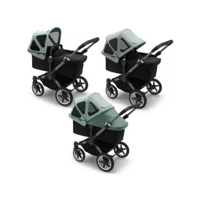 Capotina cu extensie plasa insecte Bugaboo Donkey Pine Green ERFBGS001261D3004
