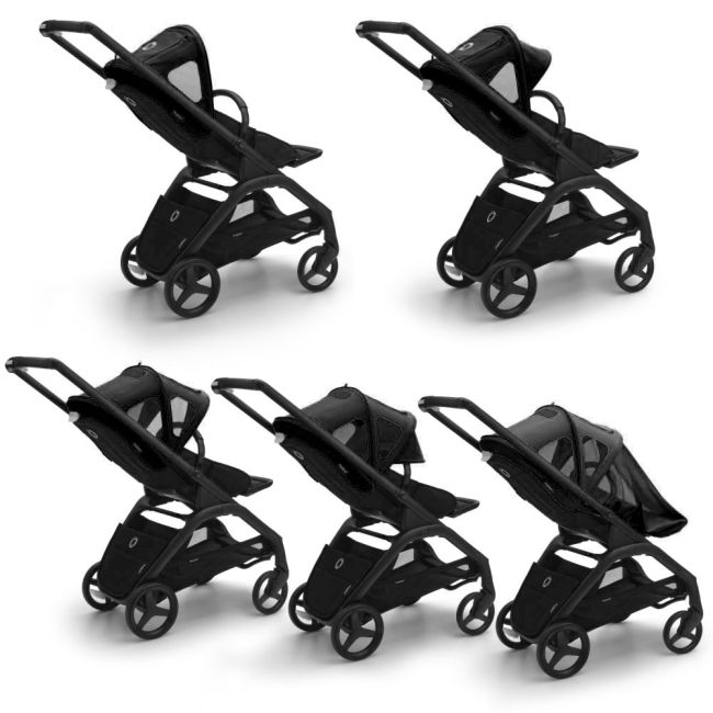Capotina cu extensie plasa insecte Bugaboo Dragonfly Midnight Black ERFBG100267016