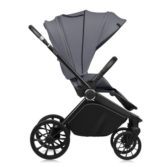 Carucior 2 in 1, Lionelo, Mika Plus, Cadru din aluminiu, Cu landou intarit si salteluta moale, Reversibil, Cu sistem de ventilatie 3D, Cu accesorii, Pana la 22 kg, Conform cu EN1888-1 EN1888-2, EN1466, Gri BYNLO-MIKA_PLUS_2IN1_GREY_STONE