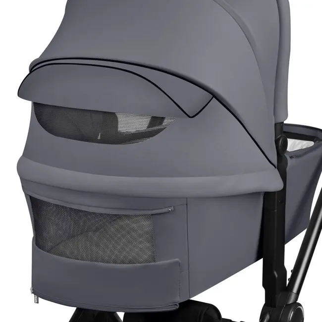 Carucior 2 in 1, Lionelo, Mika Plus, Cadru din aluminiu, Cu landou intarit si salteluta moale, Reversibil, Cu sistem de ventilatie 3D, Cu accesorii, Pana la 22 kg, Conform cu EN1888-1 EN1888-2, EN1466, Gri BYNLO-MIKA_PLUS_2IN1_GREY_STONE