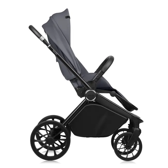 Carucior 2 in 1, Lionelo, Mika Plus, Cadru din aluminiu, Cu landou intarit si salteluta moale, Reversibil, Cu sistem de ventilatie 3D, Cu accesorii, Pana la 22 kg, Conform cu EN1888-1 EN1888-2, EN1466, Gri BYNLO-MIKA_PLUS_2IN1_GREY_STONE