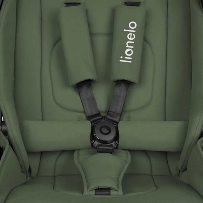 Carucior 2 in 1, Lionelo, Mika Plus, Cadru din aluminiu, Cu landou intarit si salteluta moale, Reversibil, Cu sistem de ventilatie 3D, Cu accesorii, Pana la 22 kg, Conform cu EN1888-1 EN1888-2, EN1466, Verde BYNLO-MIKA_PLUS_2IN1_GREEN_OLIVE