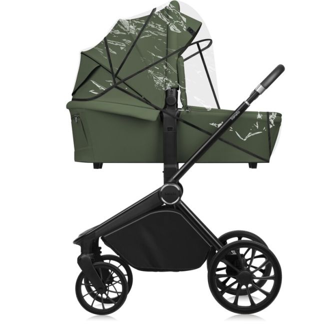 Carucior 2 in 1, Lionelo, Mika Plus, Cadru din aluminiu, Cu landou intarit si salteluta moale, Reversibil, Cu sistem de ventilatie 3D, Cu accesorii, Pana la 22 kg, Conform cu EN1888-1 EN1888-2, EN1466, Verde BYNLO-MIKA_PLUS_2IN1_GREEN_OLIVE