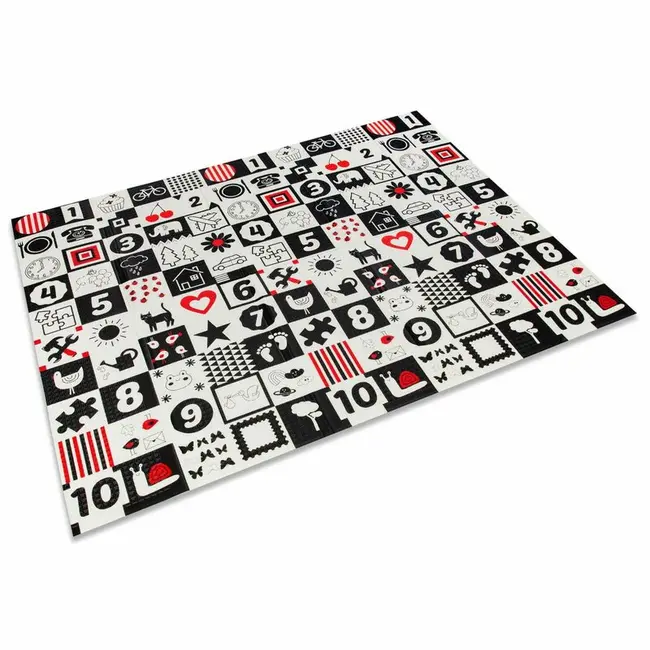 Covoras de joaca, Bocioland, Little Bear, Pliabil, Protectie impotriva loviturilor, Dimensiune mare, 200 x 150 cm, Cu Imprimeu pe ambele parti, Potrivit pentru utlizare atat in interior, cat si in exterior BYNBL124