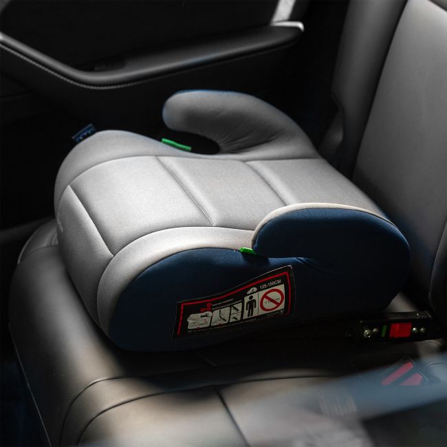 Inaltator  auto Juju Jazzy Booster i-Size ISOFIX, Gri-Bleumarin JUJJU1200-ECISX-03