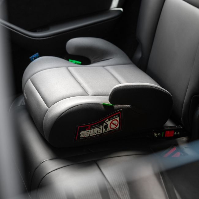 Inaltator auto Juju Jazzy Booster i-Size ISOFIX, Negru-Gri JUJJU1200-ECISX-04