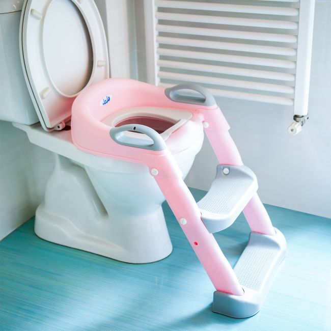Reductor toaleta copii Juju SoloSteps, Roz JUJJU8311-Pink