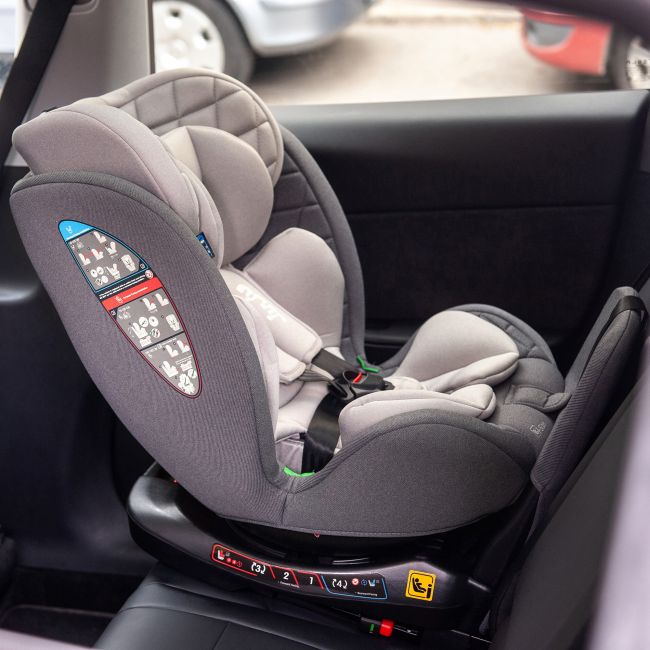 Scaun Auto Juju Total 360 i-Size, Gri JUJJU1200-TTIS-03
