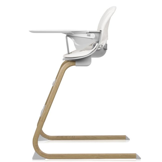Scaun de masa, Lionelo, Dalia, 2 in 1, Transformabil, Cu 2 suporturi pentru picioare, Cu tavita detasabila, Sustine 60 kg, 6 luni+, Conform cu EN14988, Gri BYNLO-DALIA_GREY_STONE_NATURAL