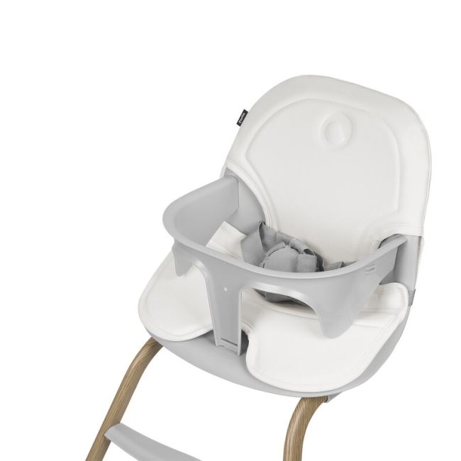 Scaun de masa, Lionelo, Dalia, 2 in 1, Transformabil, Cu 2 suporturi pentru picioare, Cu tavita detasabila, Sustine 60 kg, 6 luni+, Conform cu EN14988, Gri BYNLO-DALIA_GREY_STONE_NATURAL