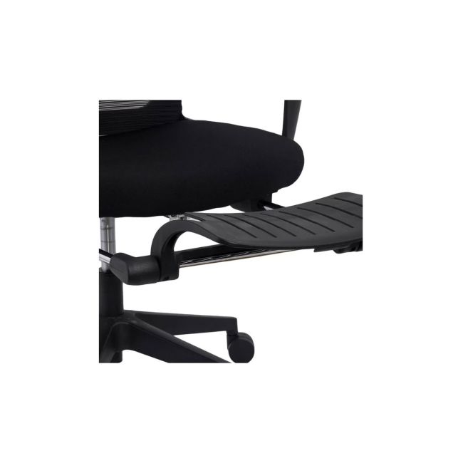 Scaun ergonomic cu suport picioare ab097, mesh, suport lombar, spatar rabatabil, 120 kg, negru drm10369