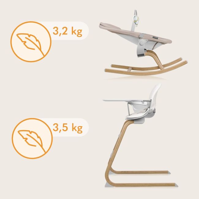Set balansoar si scaun de masa, Lionelo, Dalia, Scaun cu 2 suporturi pentru picioare, Cu tavita, Balansoar 4 in 1 cu inaltime reglabia si bara cu jucarii, Conform cu EN14988, EN1888-1 EN1888-2, EN1466, Gri BYNLO-DALIA_SET_GREY_STONE_NATURAL
