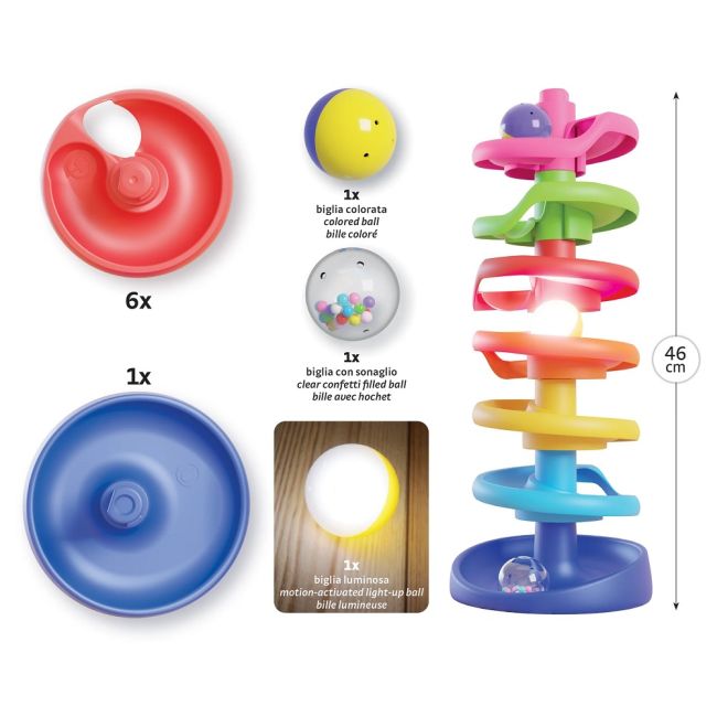 Turnul Spirala cu bila luminoasa Quercetti ERFQ06499