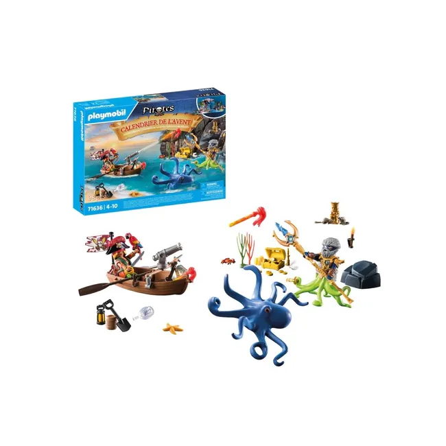 Playmobil - Calendar Craciun pirati si caracatita ARTPM71636