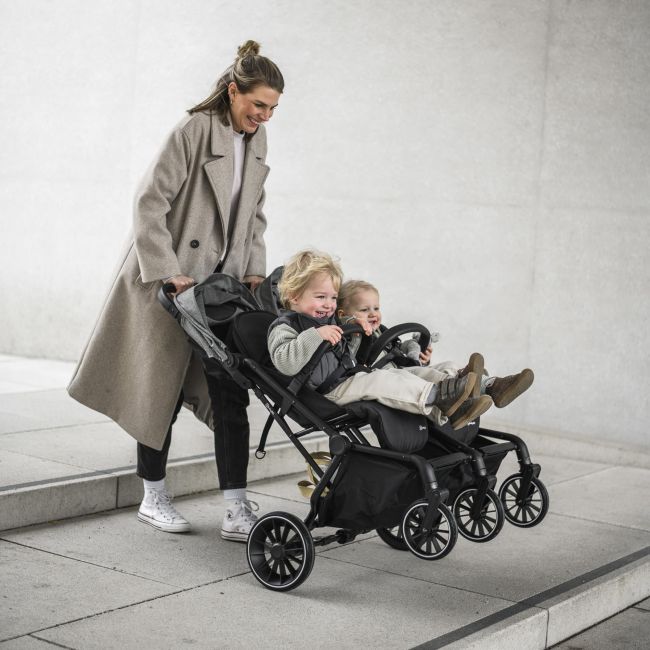 Babygo - carucior pliabil pentru gemeni gotwice, black bbbbgo-7901