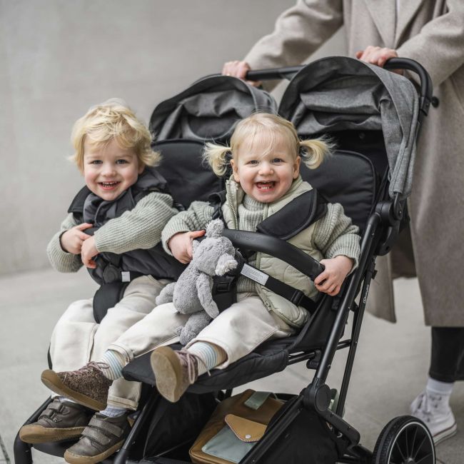 Babygo - carucior pliabil pentru gemeni gotwice, grey bbbbgo-7902