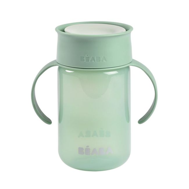 Cana de invatare Beaba 340 ml Sage Green ERFB913582