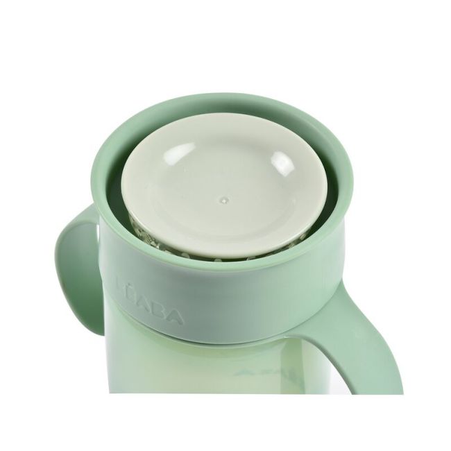 Cana de invatare Beaba 340 ml Sage Green ERFB913582