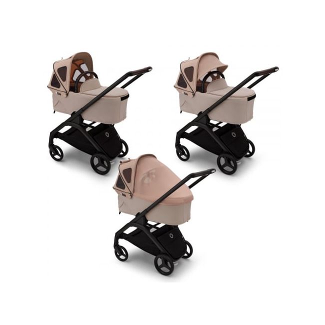 Capotina cu extensie plasa insecte Bugaboo Dragonfly Dune Taupe ERFBG100267025