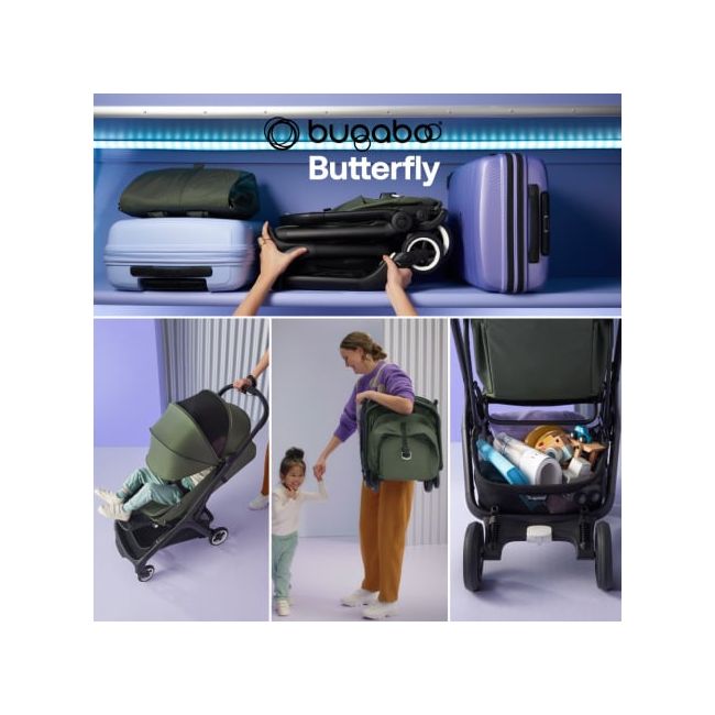 Carucior Bugaboo Butterfly Black Dark Cherry ERFBG100025046