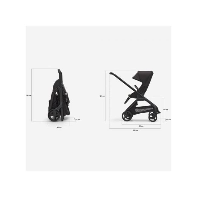 Carucior Bugaboo Dragonfly Black Dark Cherry ERFBG100176081