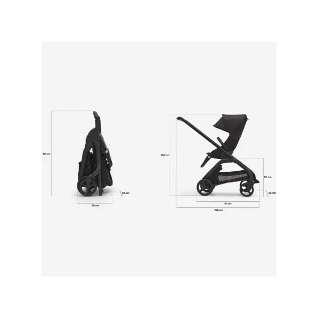 Carucior Bugaboo Dragonfly Black Dark Cherry ERFBG100176081