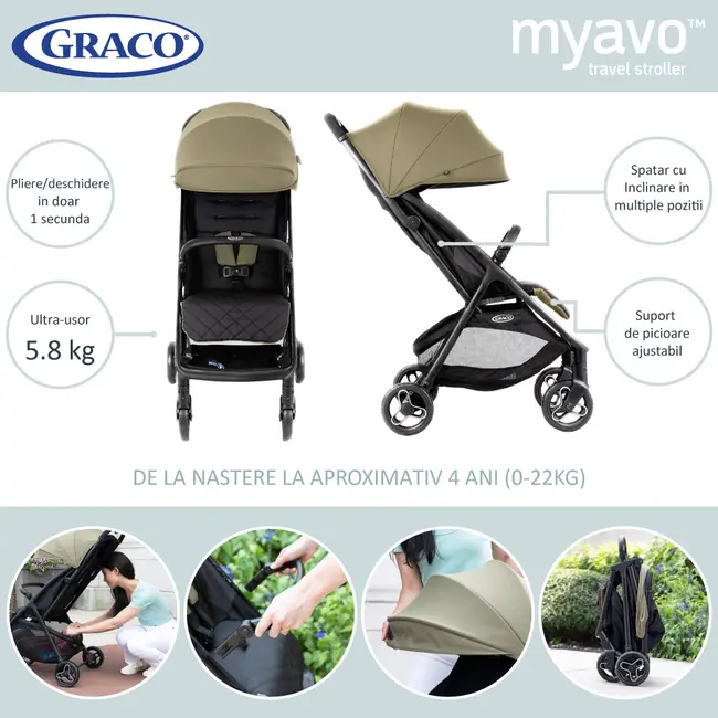 Carucior Graco Myavo Mulberry ERFGS2107BBMBE000
