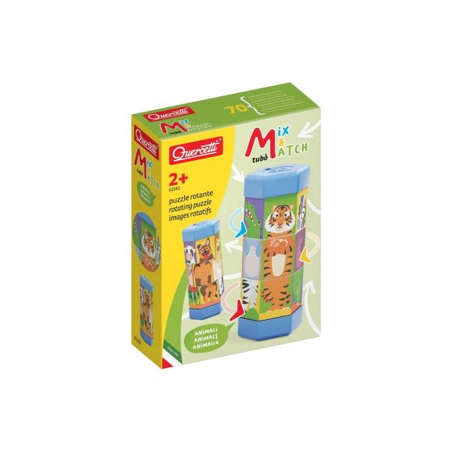 Puzzle Quercetti Tubo Mix  Match Animale ERFQ02582