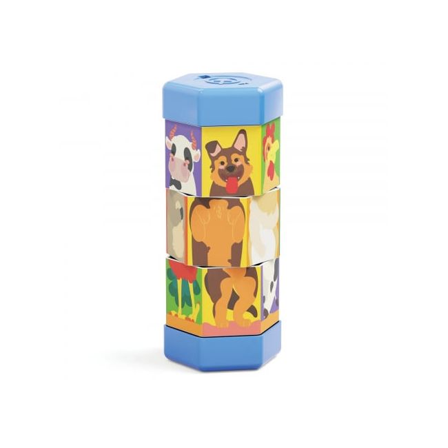 Puzzle Quercetti Tubo Mix  Match Animale ERFQ02582