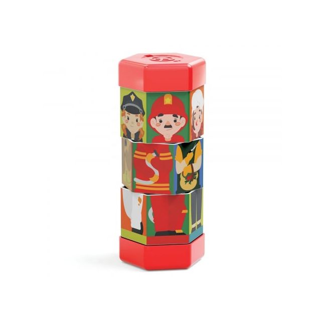Puzzle Quercetti Tubo Mix  Match Meserii ERFQ02583