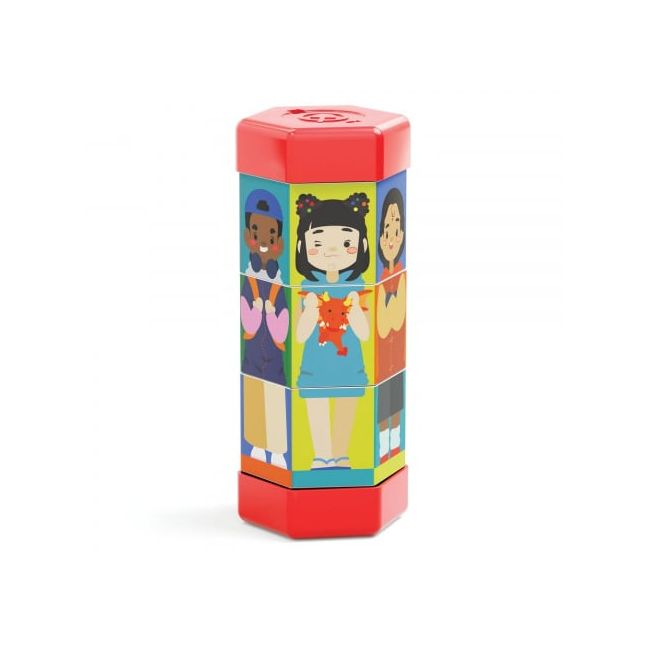 Puzzle Quercetti Tubo Mix  Match Meserii ERFQ02583