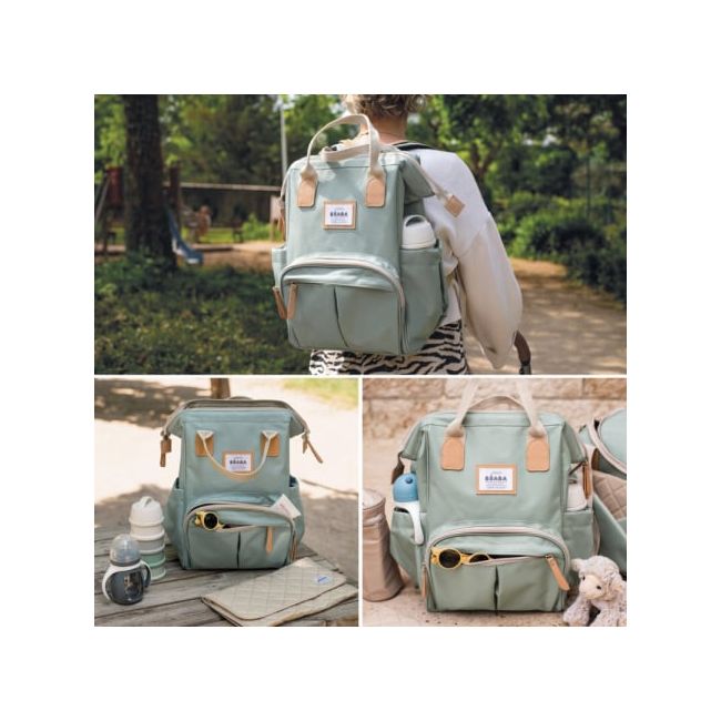 Rucsac de infasat Beaba Wellington Sage Green ERFB940316