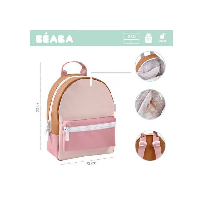 Rucsac pentru copii Beaba Faro Dusty Pink ERFB940323