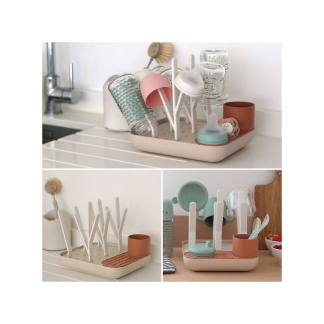 Uscator biberoane Beaba Forest Terracotta Clay ERFB911730