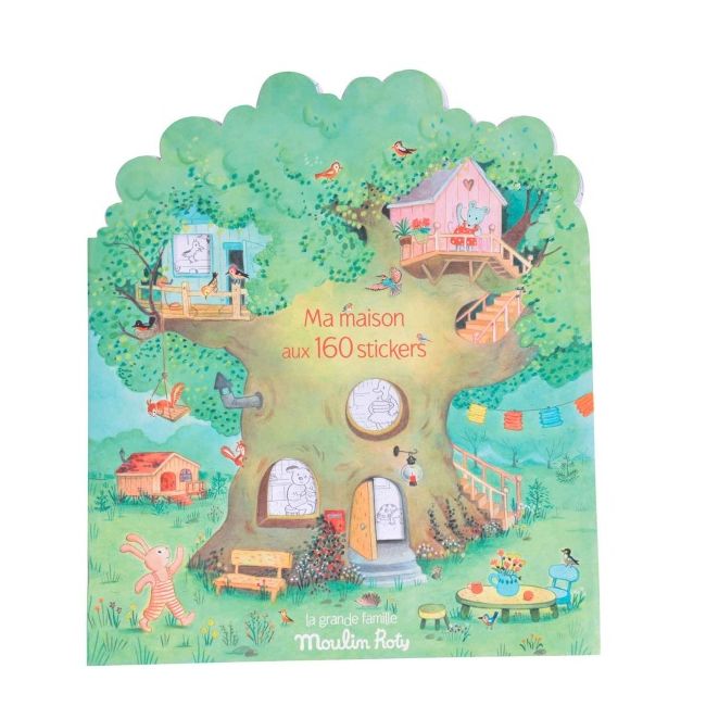 Carte de colorat cu stickere marea familie, moulin roty mr_632626