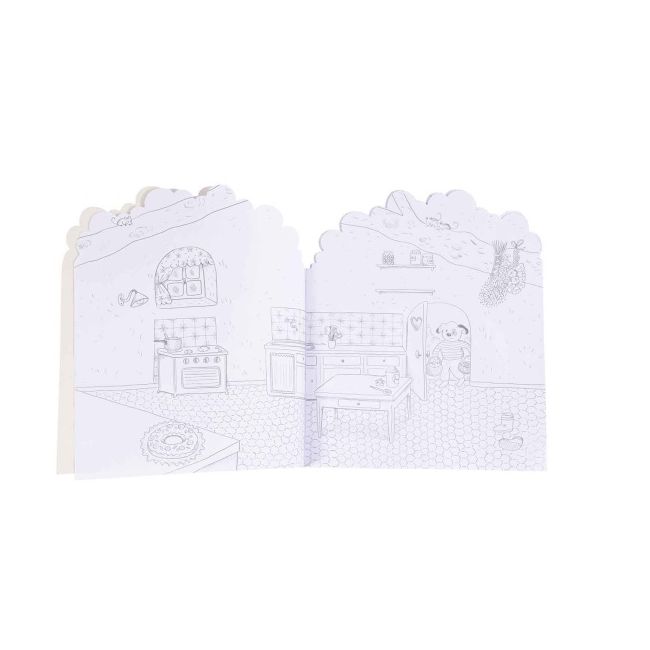 Carte de colorat cu stickere marea familie, moulin roty mr_632626