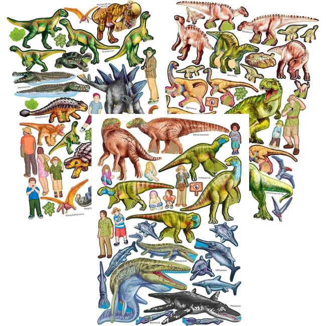 Album Dinozauri - Creeaza-ti propriul Zoo de Dinozauri cu Autocolante si Motive Cool Depesche PT12752 BBJPT12752_Initiala