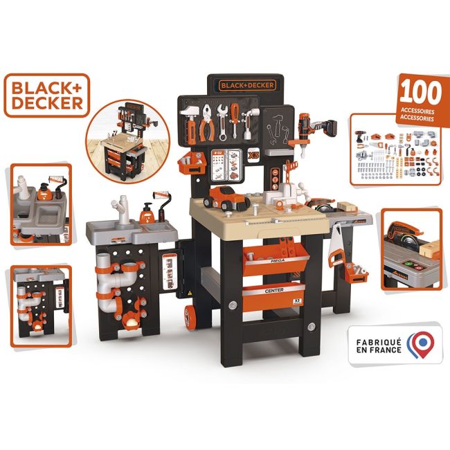 Atelier smoby black & decker mega center hubs7600360726