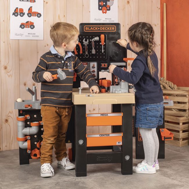 Atelier smoby black & decker mega center hubs7600360726