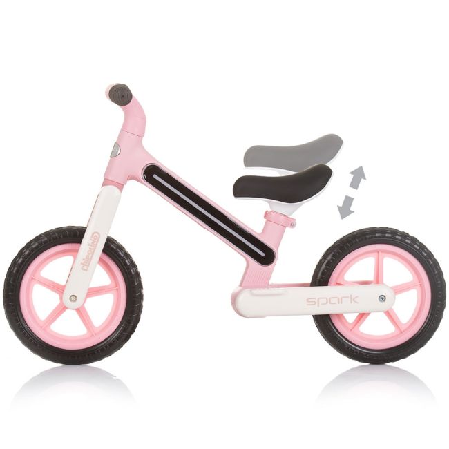 Bicicleta fara pedale chipolino spark pink hubdiksk02404pi