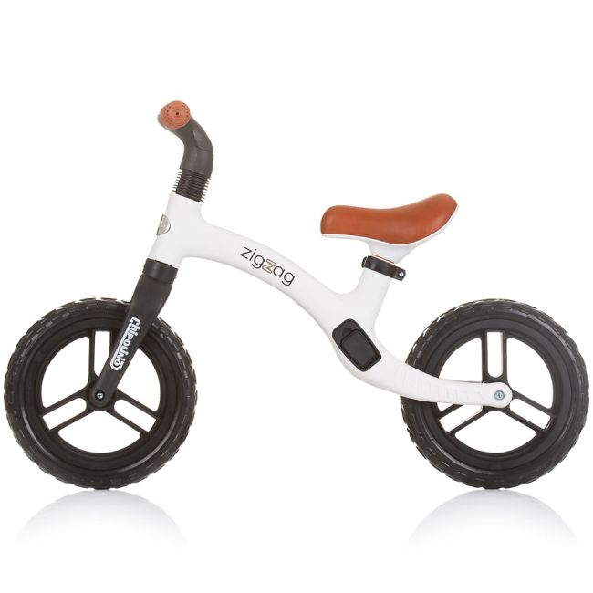 Bicicleta fara pedale chipolino zig zag black white hubdikzz02402bw